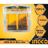 Ingco Drill Bits Ingco 15 Pieces HSS Drill Bits Set - AKDL51501