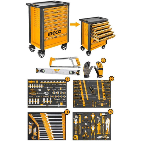 Ingco Tool Chests & Cabinets Ingco 162 Pieces Tool Chest Set - HTCS271621