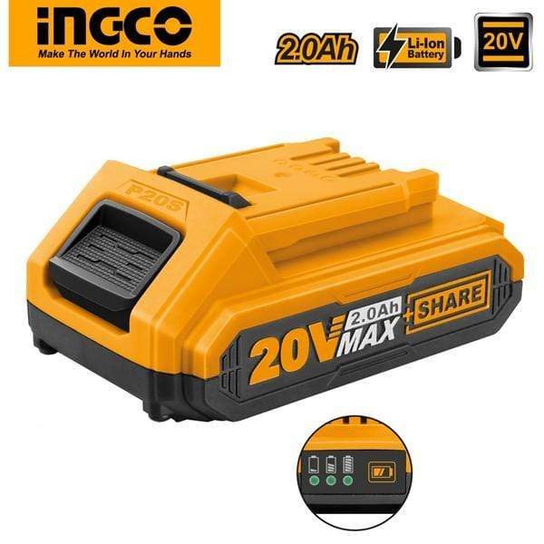 Ingco Batteries & Chargers Ingco 20V 2.0Ah Lithium-Ion Battery Pack - FBLI2001