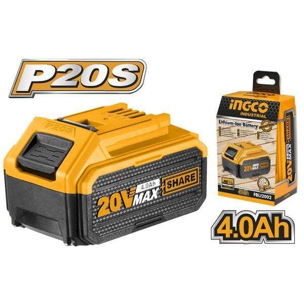 Ingco Batteries & Chargers Ingco 20V 4.0Ah Lithium-Ion Battery Pack - FBLI20021