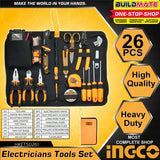 Ingco Tool Set Ingco 26 Pieces Electricians Tool Set - HKETS0261