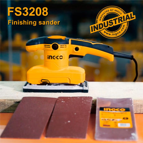 Ingco Sander Ingco 320W Corded Finishing Sander with 5pcs Sand Papers - FS3208