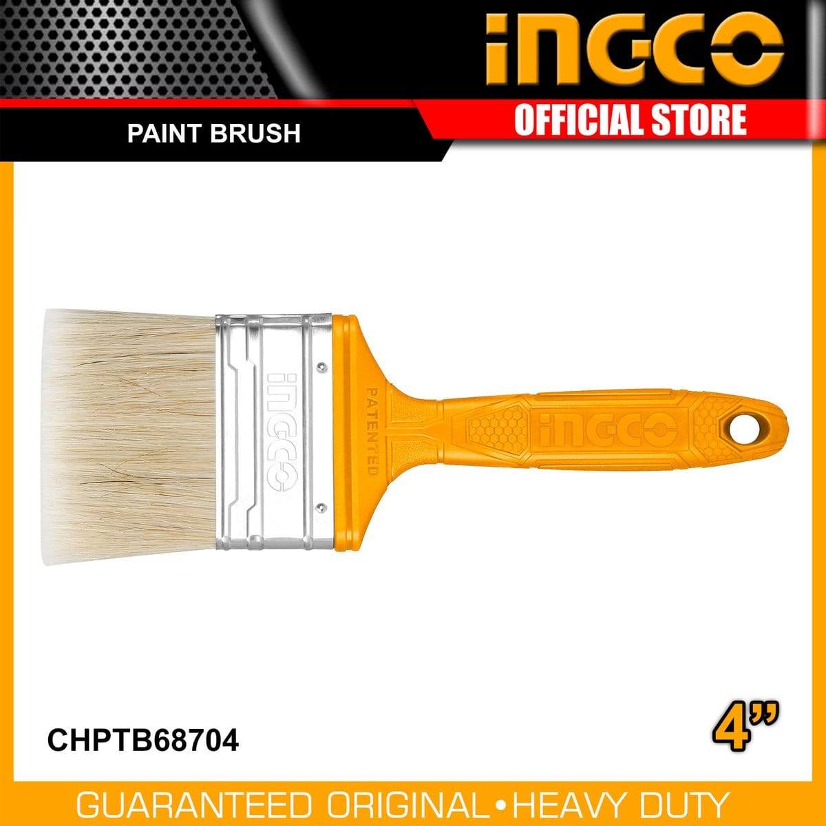 Ingco Paint Tools & Equipment Ingco 4" Paint Brush for Oil Based Paint with Plastic Handle - CHPTB78604