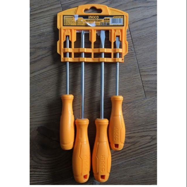 Ingco Screwdrivers Ingco 4 Pieces Screwdriver Set - HKSD0458