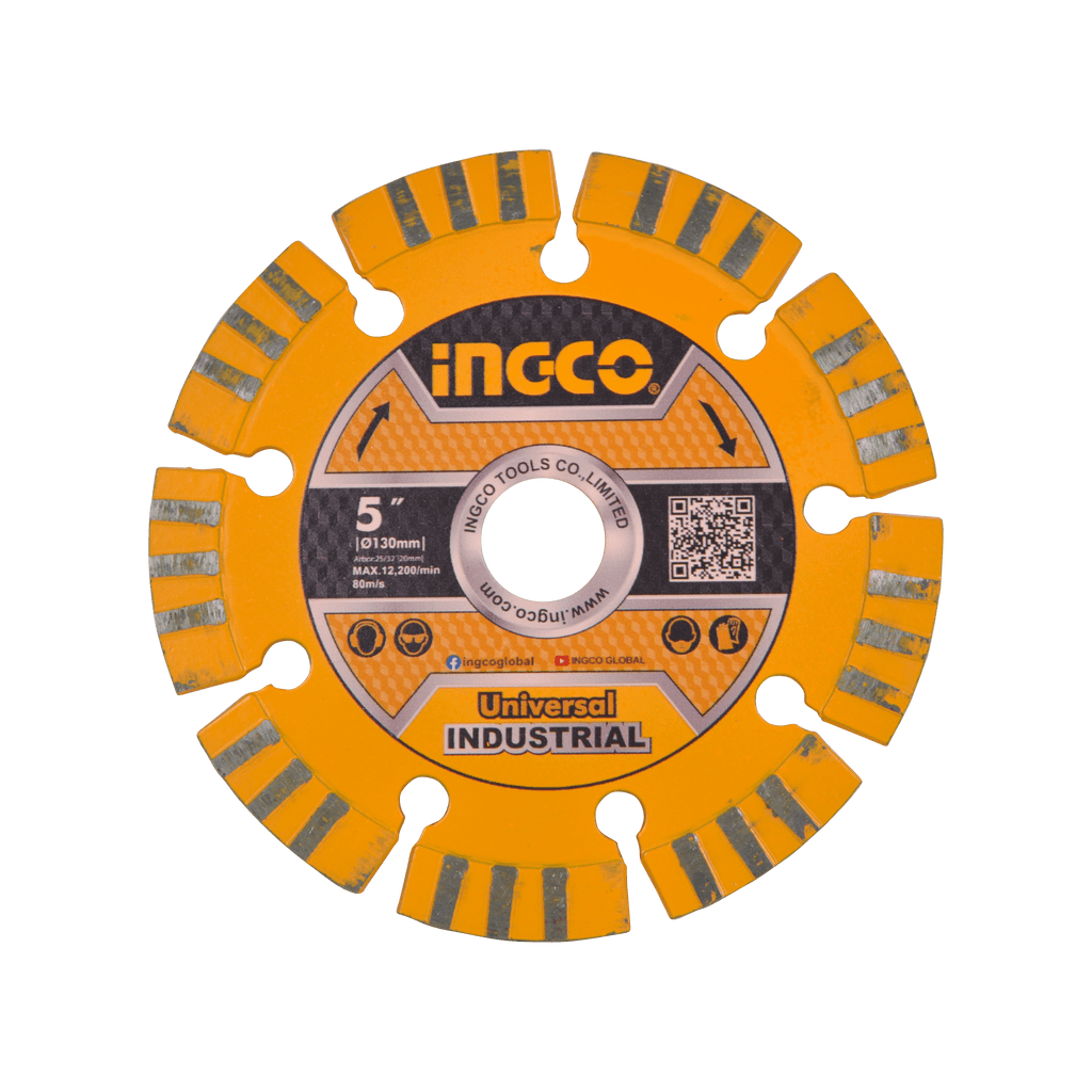 Ingco Grinding & Cutting Wheels Ingco 5" Dry Diamond Cutting Disc 130 x 20mm - DMD011301