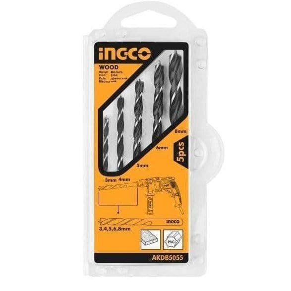 Ingco Drill Bits Ingco 5 Pieces Wood Drill Bits Set - AKDB5055