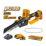 Ingco Chainsaw Ingco 6" Lithium-Ion Mini Cordless Chain Saw with Two 20V  2.0Ah Batteries & Charger - CGSLI20682