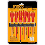 Ingco Screwdrivers Ingco 6 PCS Insulated Screwdriver Set - HKISD0608