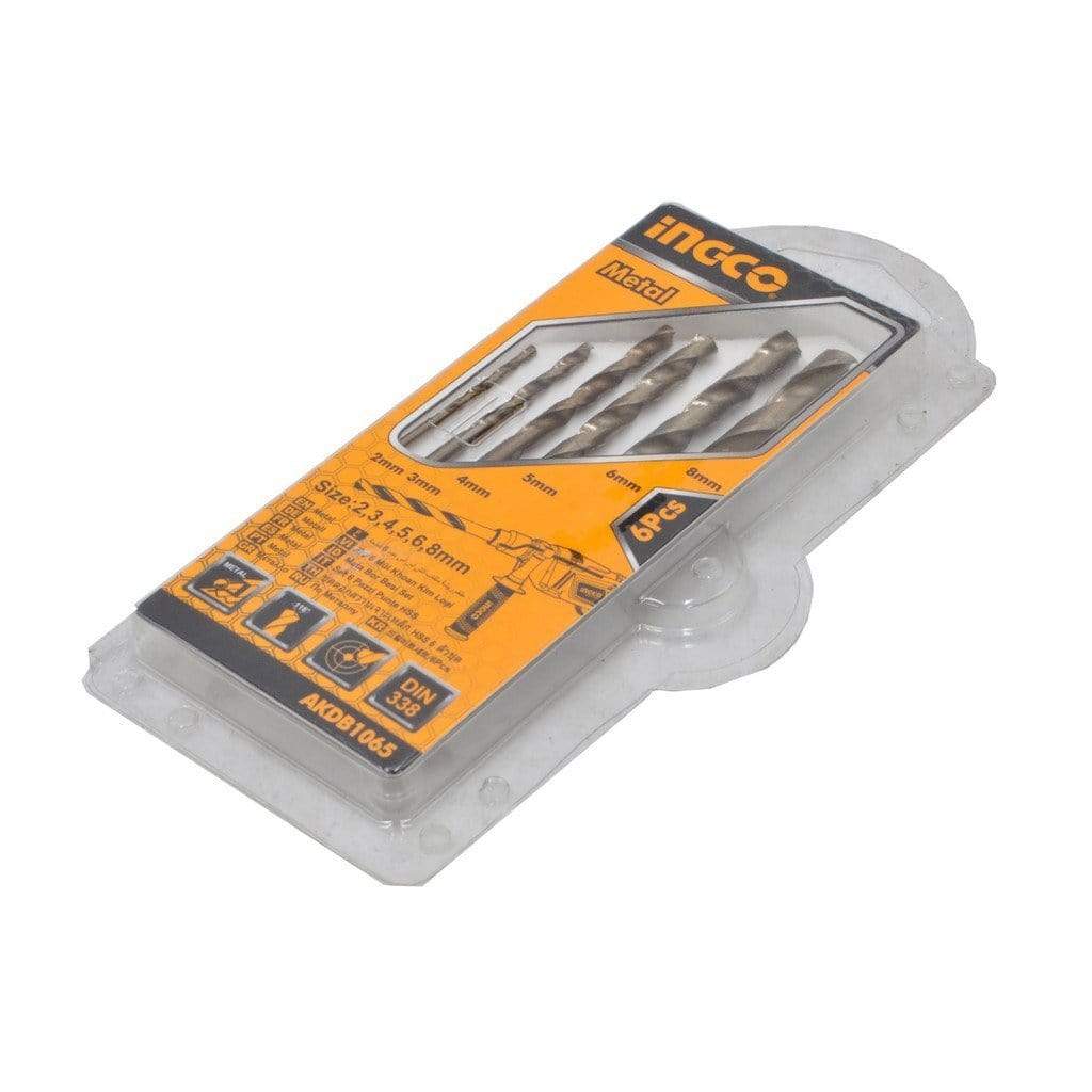 Ingco Drill Bits Ingco 6 Pieces HSS Twist Drill Bits Set - AKDB1065