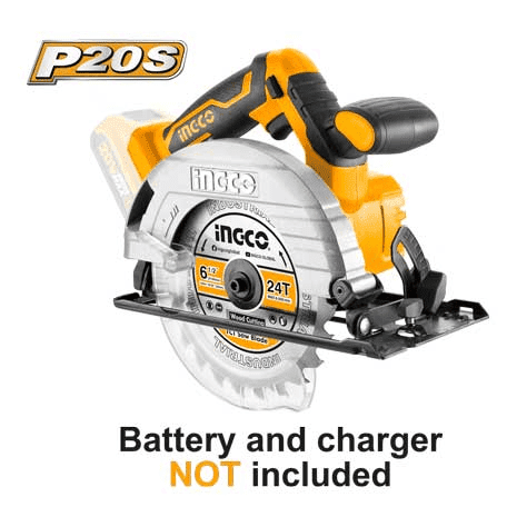 Ingco Circular Saw Ingco 7″ Cordless Lithium Ion Circular Saw 20V - CSLI1401