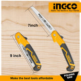 Ingco Hand Saws & Cutting Tools Ingco 7" Folding Saw - HFSW18028C