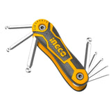 Ingco Sockets & Hex Keys Ingco 8 Pieces Ball Point Pocket Hex Keys - HHK14082