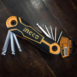 Ingco Sockets & Hex Keys Ingco 8 Pieces Ball Point Pocket Hex Keys - HHK14082