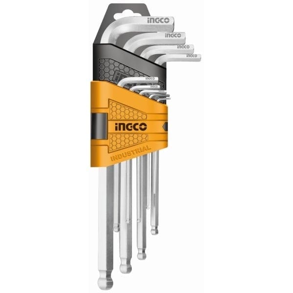 Ingco Sockets & Hex Keys Ingco 9 Pieces Ball Point Hex Key Set - HHK12091