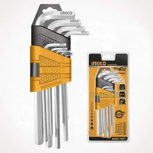 Ingco Sockets & Hex Keys Ingco 9 Pieces Hex Key Set - HHK11091