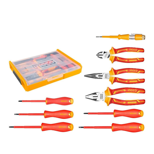 Ingco Screwdrivers Ingco 9 Pieces Insulated Hand Tools Set - HKTV01H091