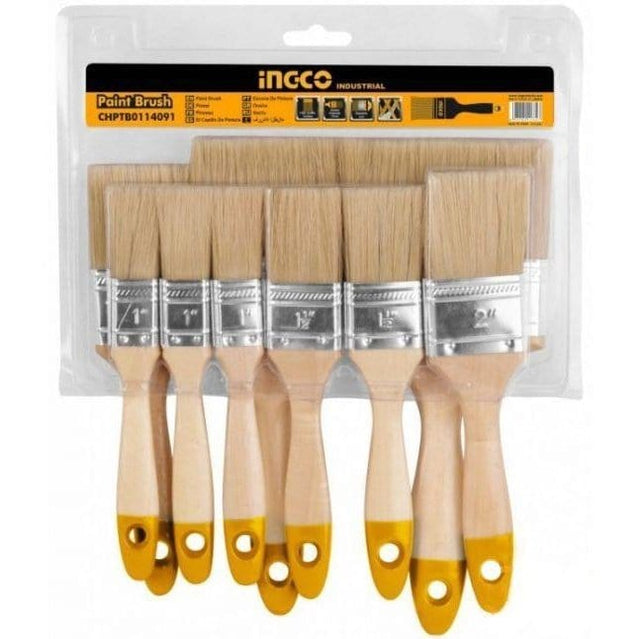 Ingco Paint Tools & Equipment Ingco 9 Pieces Paint Brush for Oil Based Paint - CHPTB0114091