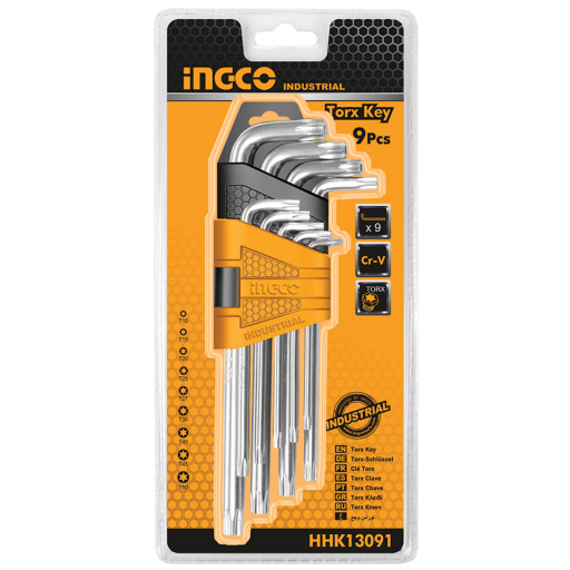 Ingco Sockets & Hex Keys Ingco 9 Pieces Torx Key Set - HHK13091