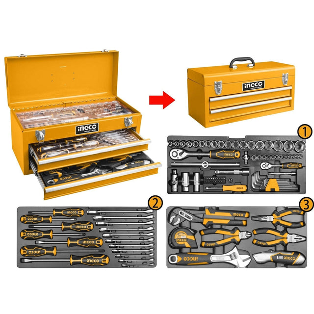 Ingco Tool Chests & Cabinets Ingco 97 Pieces Tool Chest Set - HTCS220971