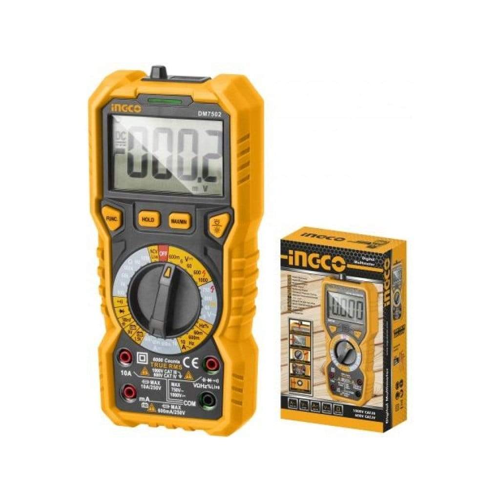 Ingco Digital Meter Ingco Digital Electric Multimeter 1000 Volts - DM7502