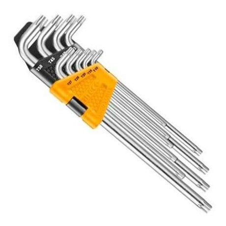 Ingco Sockets & Hex Keys Ingco Extra Long Arm 9 Pieces Torx Key Set - HHK13092