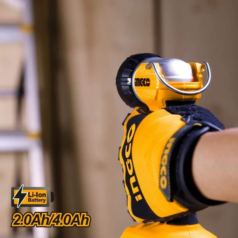 Ingco Specialty Safety Equipment Ingco Lithium-Ion Cordless Portable Work Lamp 20V - CWLI2001