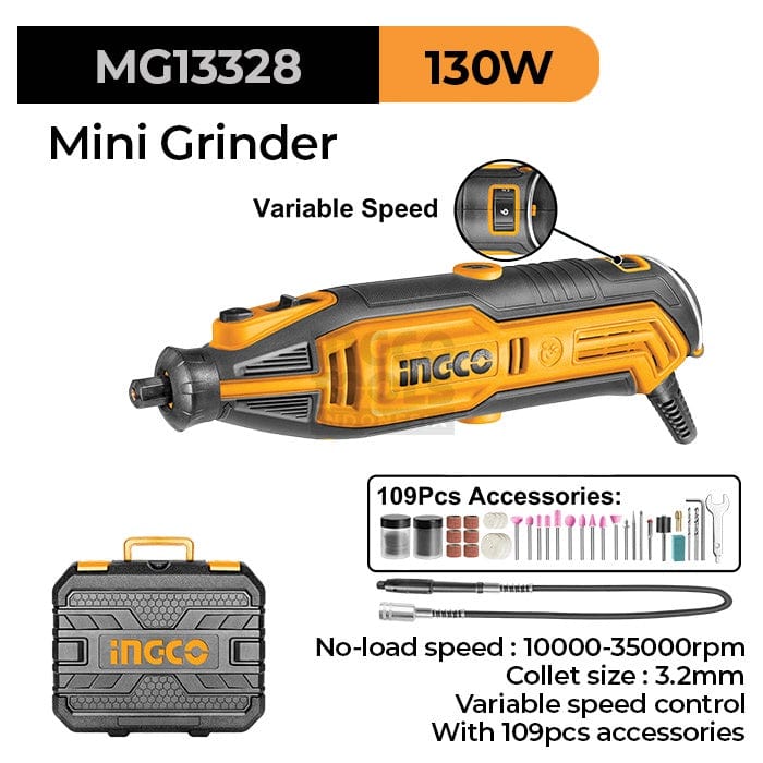 Ingco Rotary & Oscillating Tool Ingco Mini Grinder 130W - MG13328