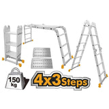 Ingco Ladder Ingco Multi-Purpose Aluminum Ladder - 4x3 & 4x4