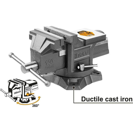 Ingco Bench & Stationary Tool Ingco Rotating Bench Vice - 4", 6" & 8"