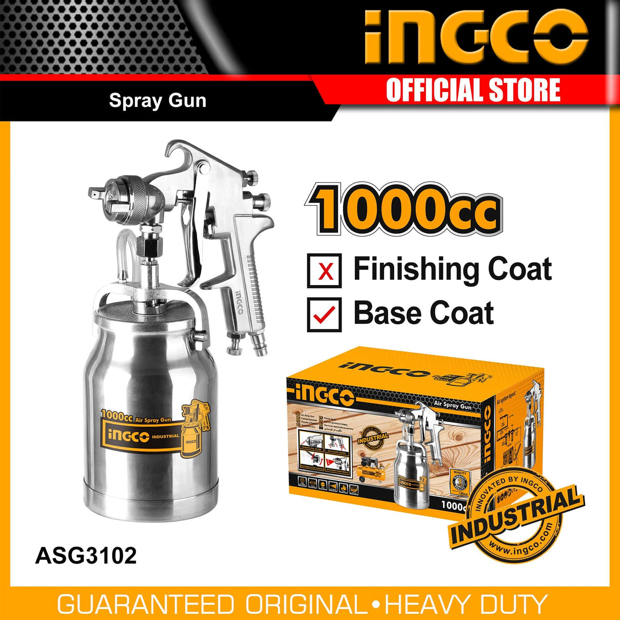 Ingco Spray Gun Ingco Spray Gun 1000cc - ASG3102