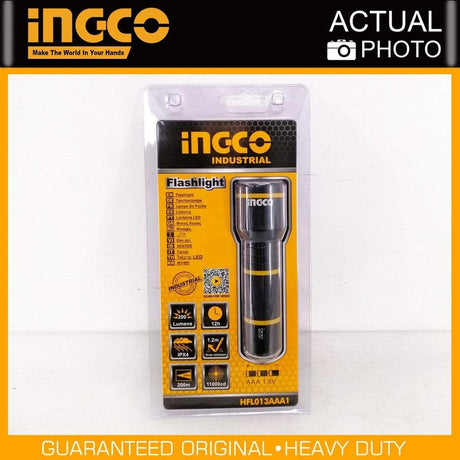 Ingco Specialty Safety Equipment Ingco Waterproof Non-Rechargeable LED Flashlight - HFL013AAA1