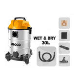 Ingco Steam & Vacuum Cleaner Ingco Wet & Dry Vacuum Cleaner 30 Liters 1300W - VC13301