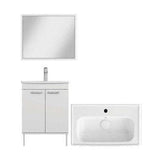 Isvea Bathroom Vanity & Cabinets Isvea Ece Banyo Rubino Floor Standing Vanity Unit 60cm with Mirror Unit