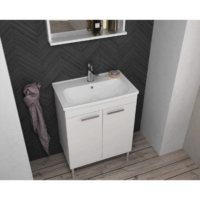 Isvea Bathroom Vanity & Cabinets Isvea Ece Banyo Rubino Floor Standing Vanity Unit 60cm with Mirror Unit