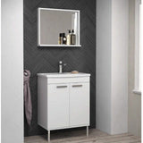 Isvea Bathroom Vanity & Cabinets Isvea Ece Banyo Rubino Floor Standing Vanity Unit 60cm with Mirror Unit