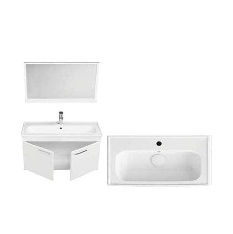 Isvea Bathroom Vanity & Cabinets Isvea Ece Banyo Rubino Floor Standing Vanity Unit 80cm with Mirror Unit