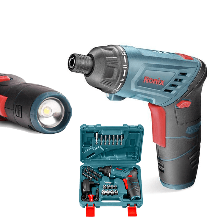 Ronix Cordless Screwdriver 3.6V, 210RPM and LED Torch Light - 8530 | Supply Master | Accra, Ghana Powered Screwdriver Buy Tools hardware Building materials