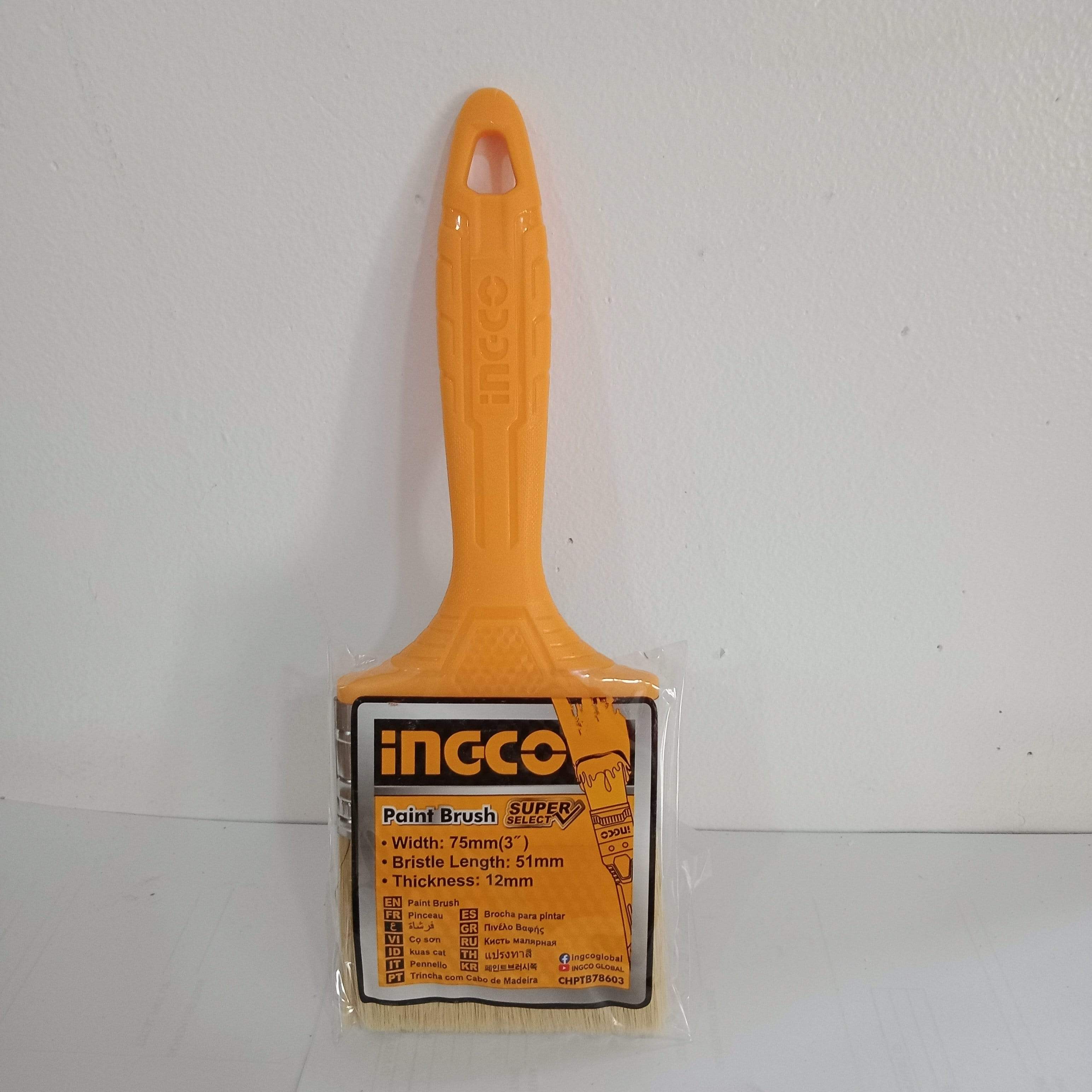 Ingco Paint Brush for Oil Based Paint with Plastic Handle - 1", 2", 3" & 4" | Supply Master | Accra, Ghana Building Material Building Steel Engineering Hardware tool