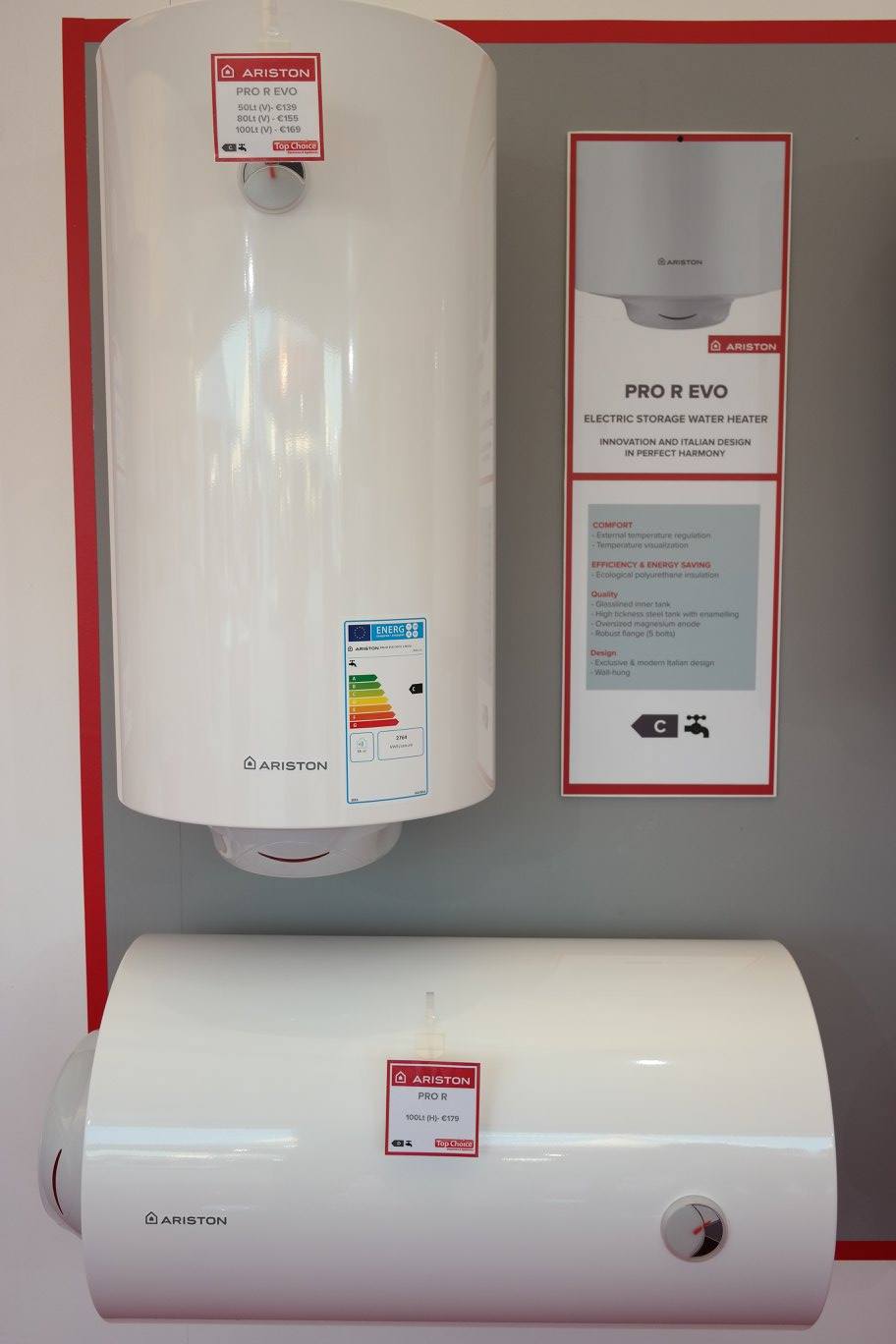 Ariston PRO R Horizontal Water Heater 50, 80 & 100 Litres | Supply Master | Accra, Ghana Water Heater Buy Tools hardware Building materials