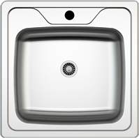 Asil Krom Stainless Steel 50 x 50cm Kitchen Sink | Supply Master | Accra, Ghana Kitchen Sink Buy Tools hardware Building materials
