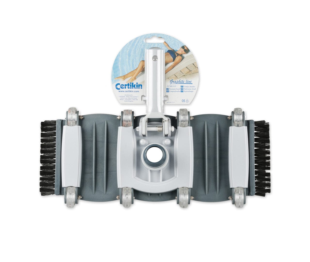 Certikin Graphite Flexible Vacuum Head With Side Brushes 9" | Supply Master | Accra, Ghana Swimming Pool Accessories & Maintenance Buy Tools hardware Building materials