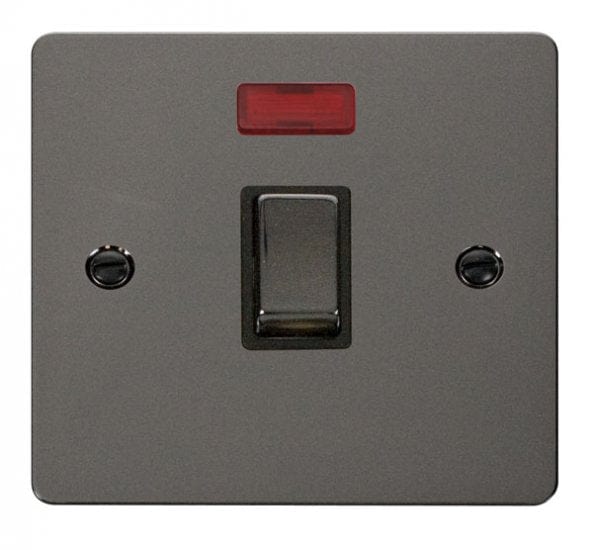 Click Define Black Nickel 20A Double Pole Switch with Neon for AC / Water heater | Supply Master | Accra, Ghana Switches & Sockets Buy Tools hardware Building materials