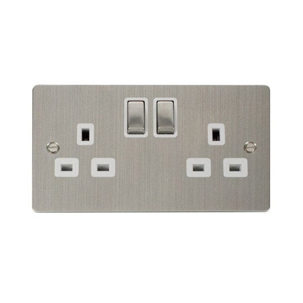 Click Define Black Nickel 13A Switched Double Socket | Supply Master | Accra, Ghana Switches & Sockets Buy Tools hardware Building materials