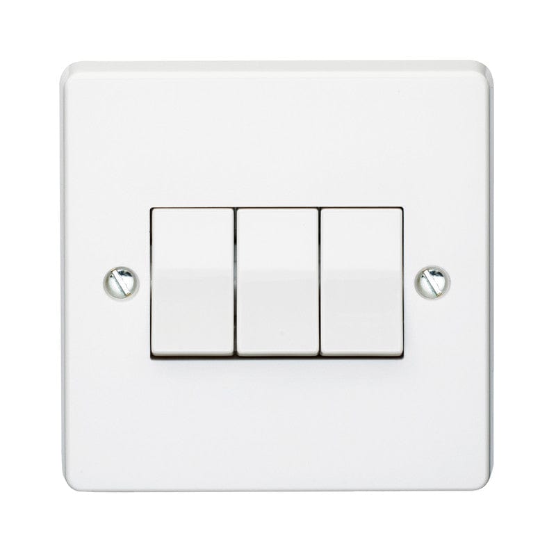 Crabtree 10A 3 Gang 2 Way Light Switch White | Supply Master | Accra, Ghana Switches & Sockets Buy Tools hardware Building materials