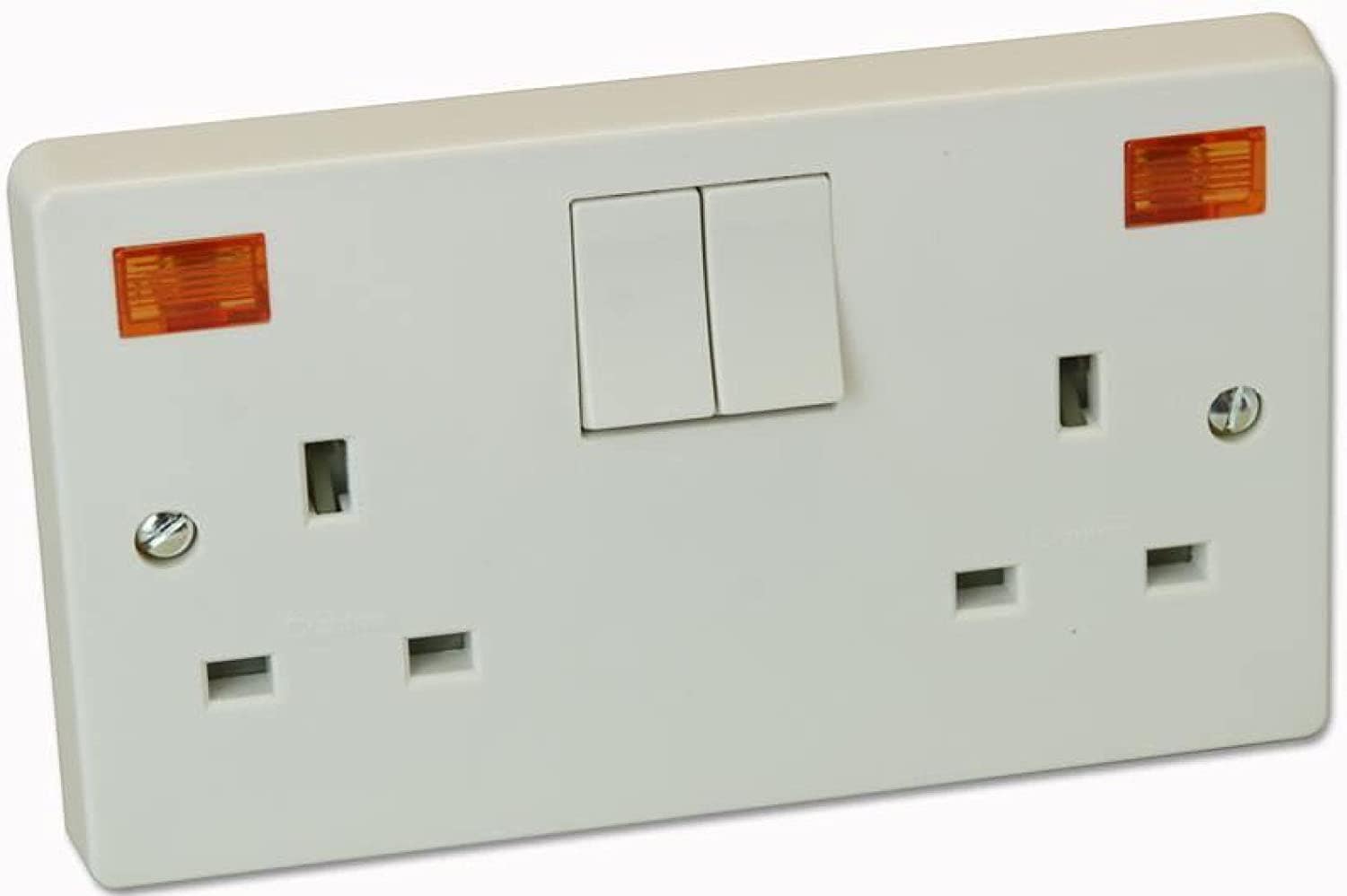 Crabtree 13A 2 Gang Double Pole Switched Socket with Neon | Supply Master | Accra, Ghana Switches & Sockets Buy Tools hardware Building materials