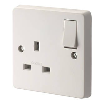 Crabtree White 1 Gang Single Pole Switch Socket 13A | Supply Master | Accra, Ghana Switches & Sockets Buy Tools hardware Building materials