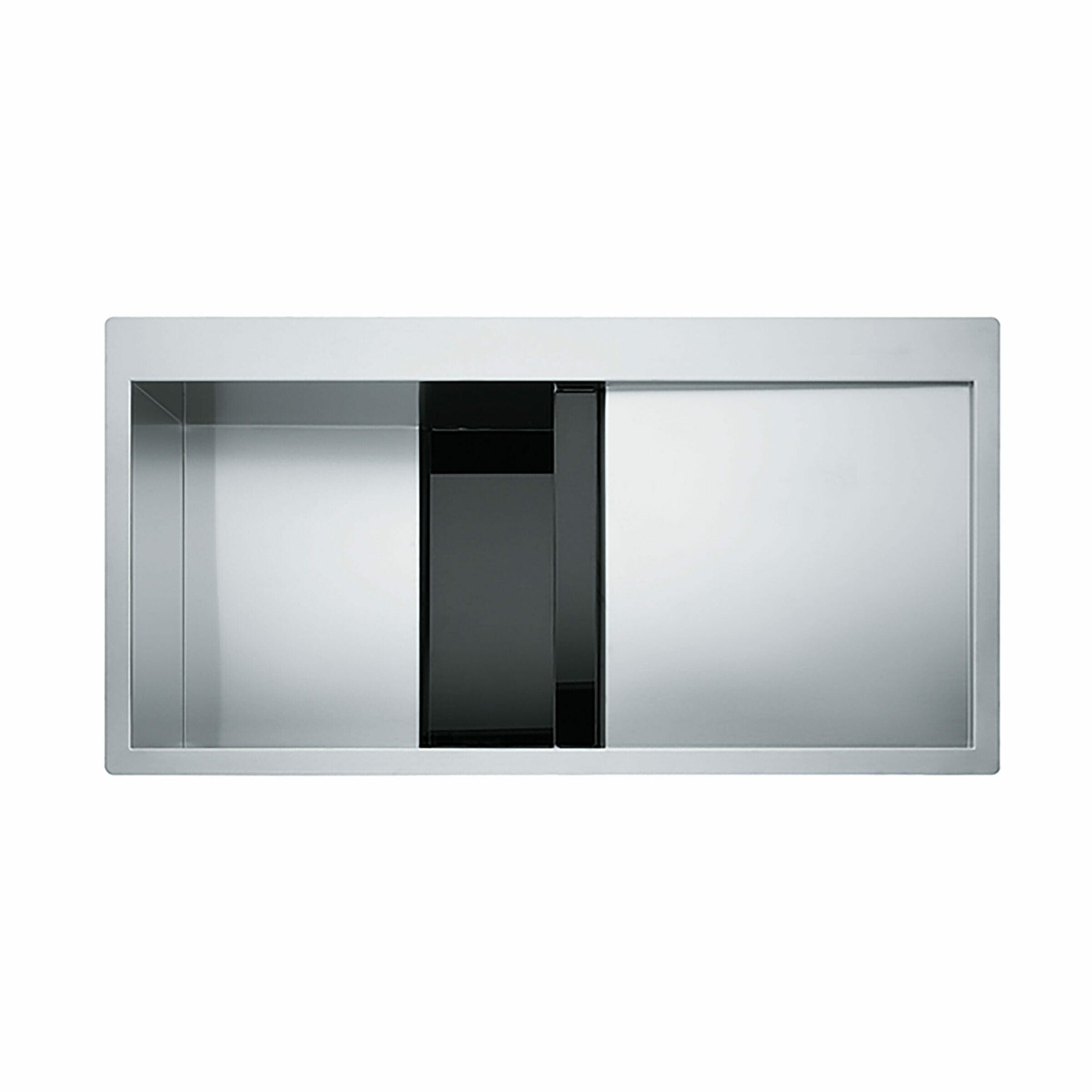 Franke Crystal Line Kitchen Sink - CLV 214 Black Glass & Stainless Steel | Supply Master | Accra, Ghana Kitchen Sink Buy Tools hardware Building materials