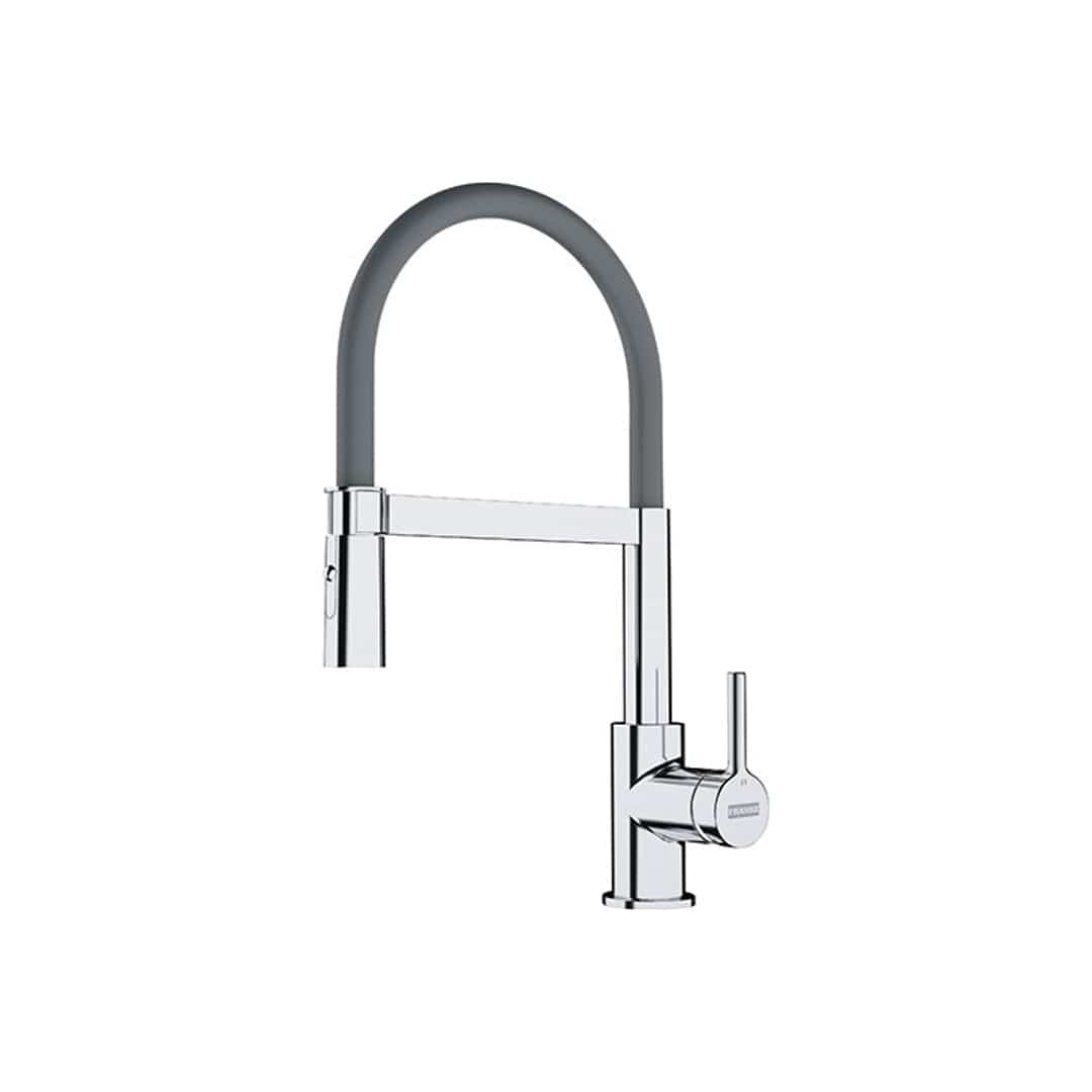 Franke Lina Semi Pro Dual Jet Side HP Kitchen Mixer | Supply Master | Accra, Ghana Kitchen Tap Chrome/Grey Buy Tools hardware Building materials