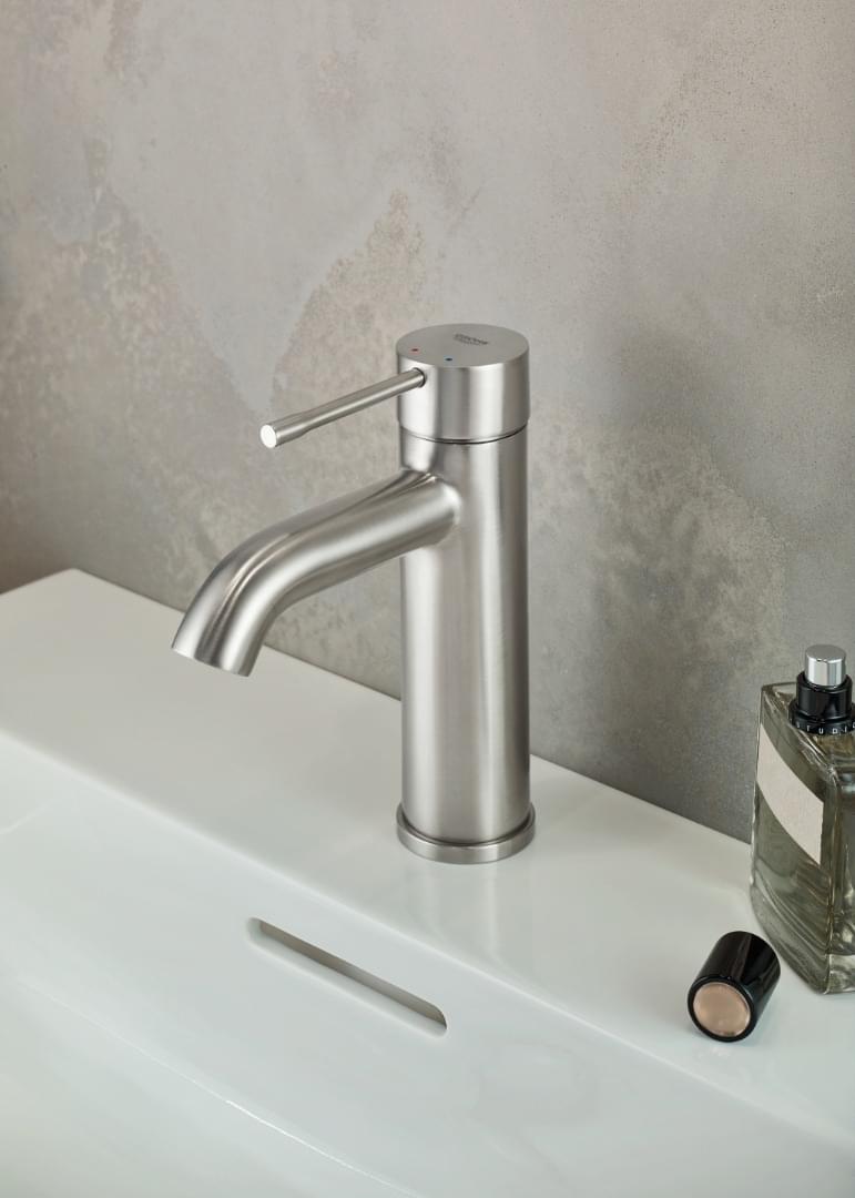 Grohe Essence Basin Mixer 1/2″ S-Size, Supersteel | Supply Master | Accra, Ghana Bathroom Faucet Buy Tools hardware Building materials