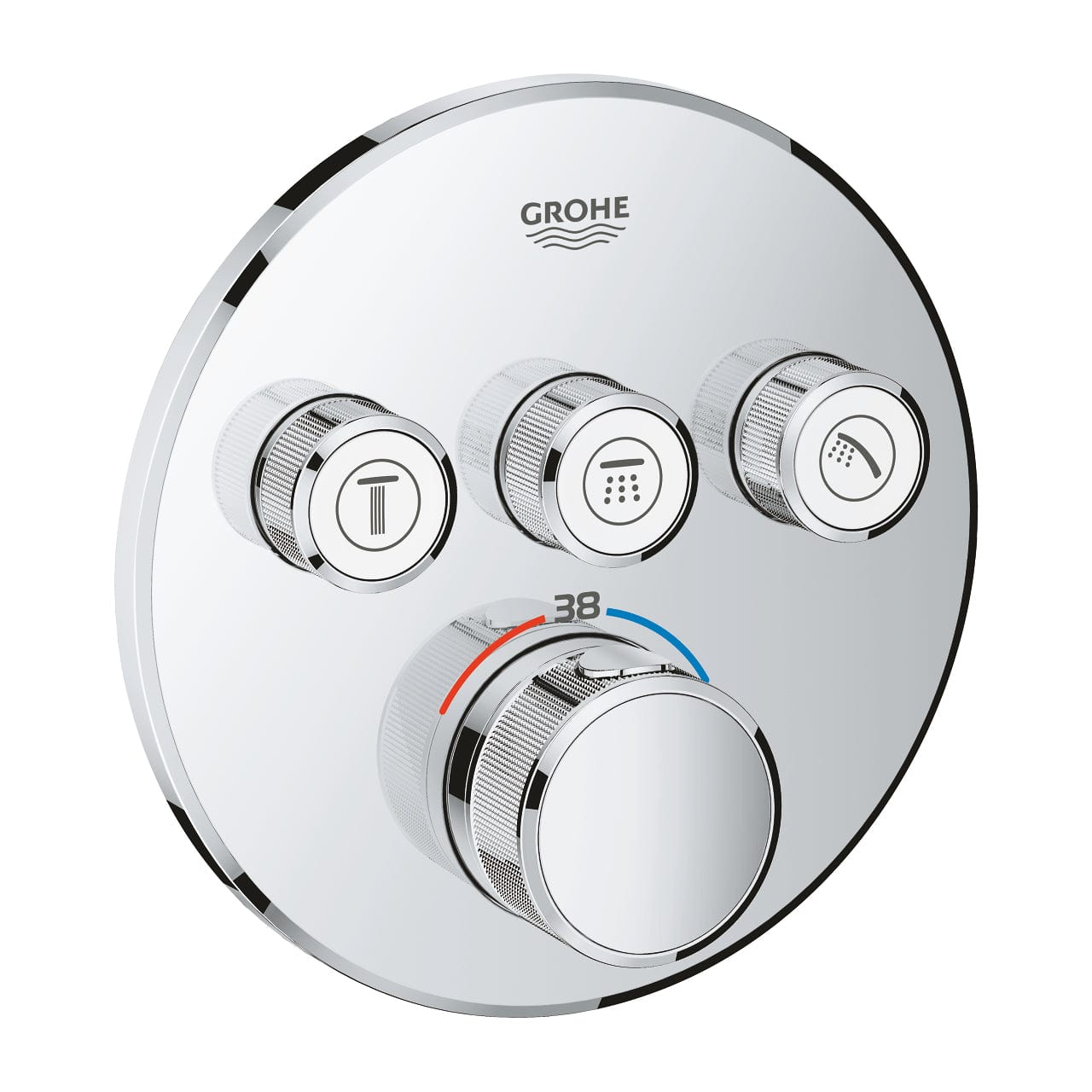 Grohe Grohtherm Smartcontrol Thermostat for Concealed Installation with 3 Valves - Round | Supply Master | Accra, Ghana Bathroom Faucet Buy Tools hardware Building materials